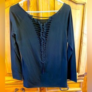 ** NWOT Jet Set Long Sleeve Black Long Sleeve Slit Back Size XL